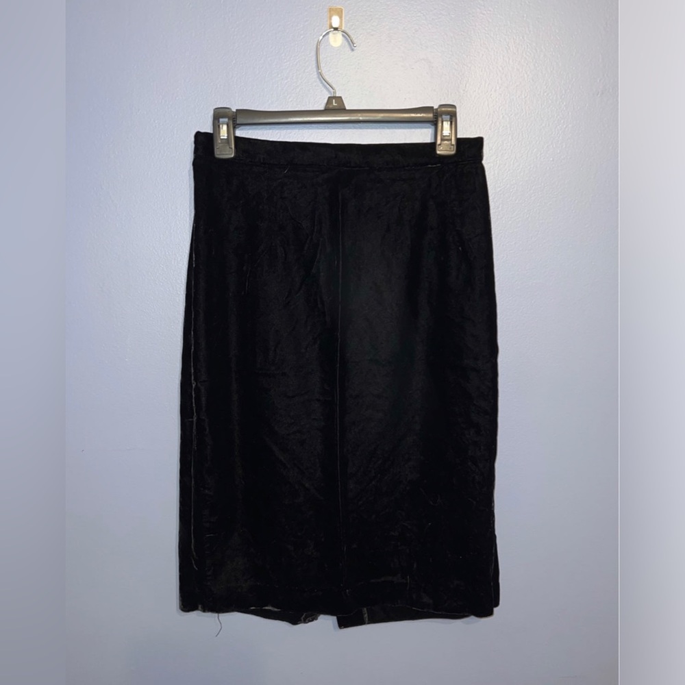 Crushed Velvet Pencil Skirt‎